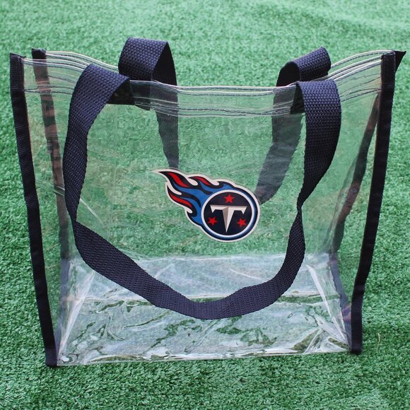 ❤️🏈💙Tennessee Titans Clear Square Stadium Tote purse - Picture 1 of 5